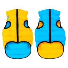 Collar AiryVest Двусторонняя куртка для собак голубая-желтая