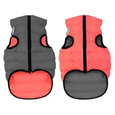 Collar AiryVest Двусторонняя куртка для собак кораллово-серая