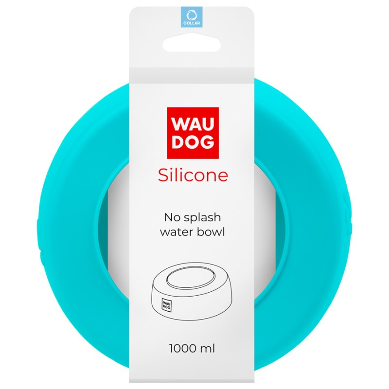 Collar Waudog Silicone Миска-непроливайка силиконовая голубая