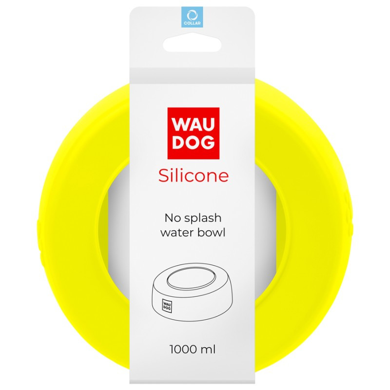 Collar Waudog Silicone Миска-непроливайка силиконовая желтая