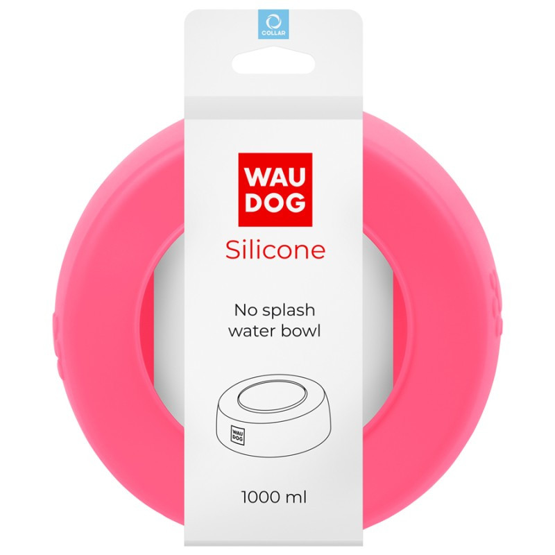 Collar Waudog Silicone Миска-непроливайка силиконовая розовая
