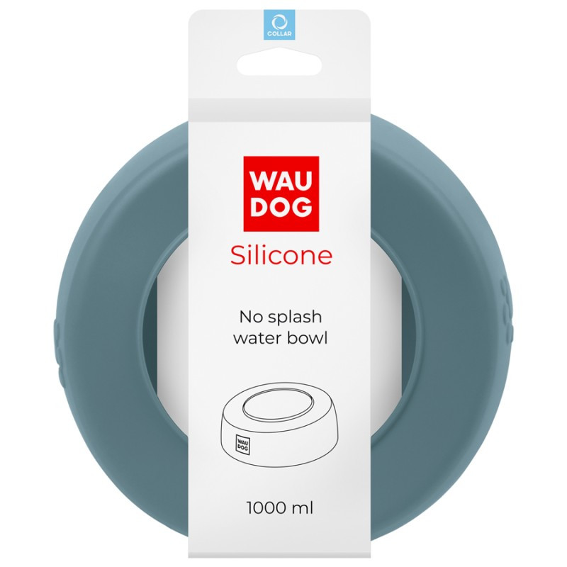 Collar Waudog Silicone Миска-непроливайка силиконовая серая