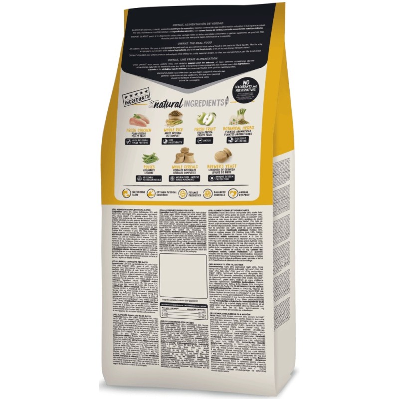 Ownat Classic Cat Daily Care Сухой корм для кошек с курицей
