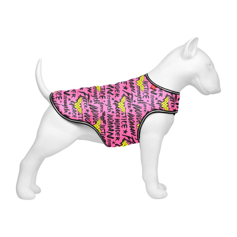 Collar Waudog Clothes Курточка-накидка для собак Чудо-жінка в рожевому