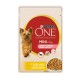 Purina One Mini Weight Control Консервы для взрослых собак мелких пород с индейкой морковью и горошком в соусе