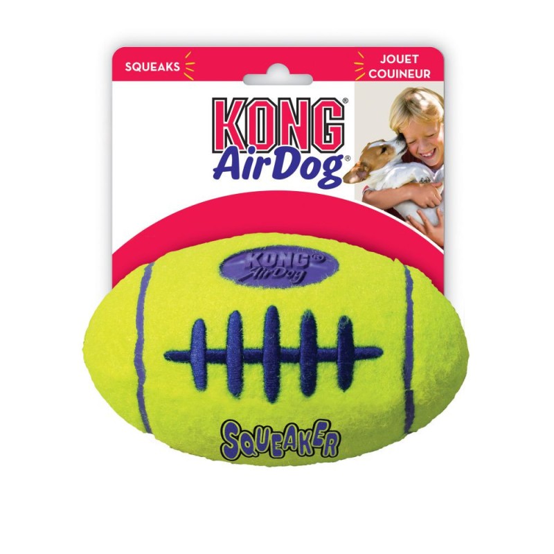 Kong AirDog Squeaker Football Игрушка для собак воздушный футбольный мяч