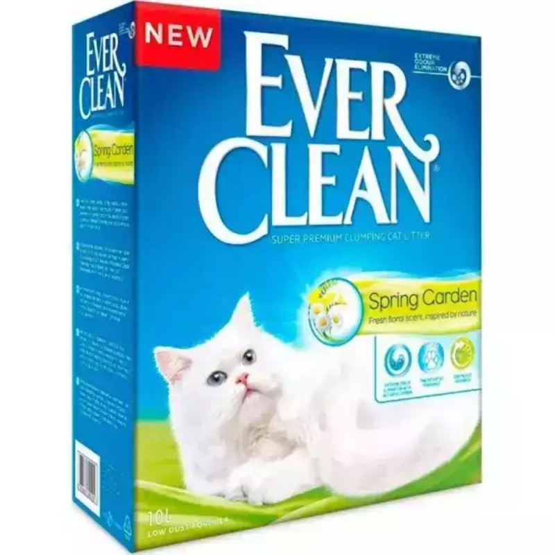 Ever Clean Spring Garden Clumping Комкующийся бентонитовый наполнитель для туалета кошек с араматом Весенний сад