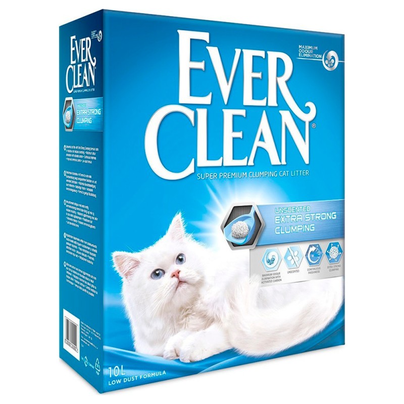 Ever Clean Extra Strong Clumping Комкующийся бентонитовый наполнитель Екстра Сила без запаха