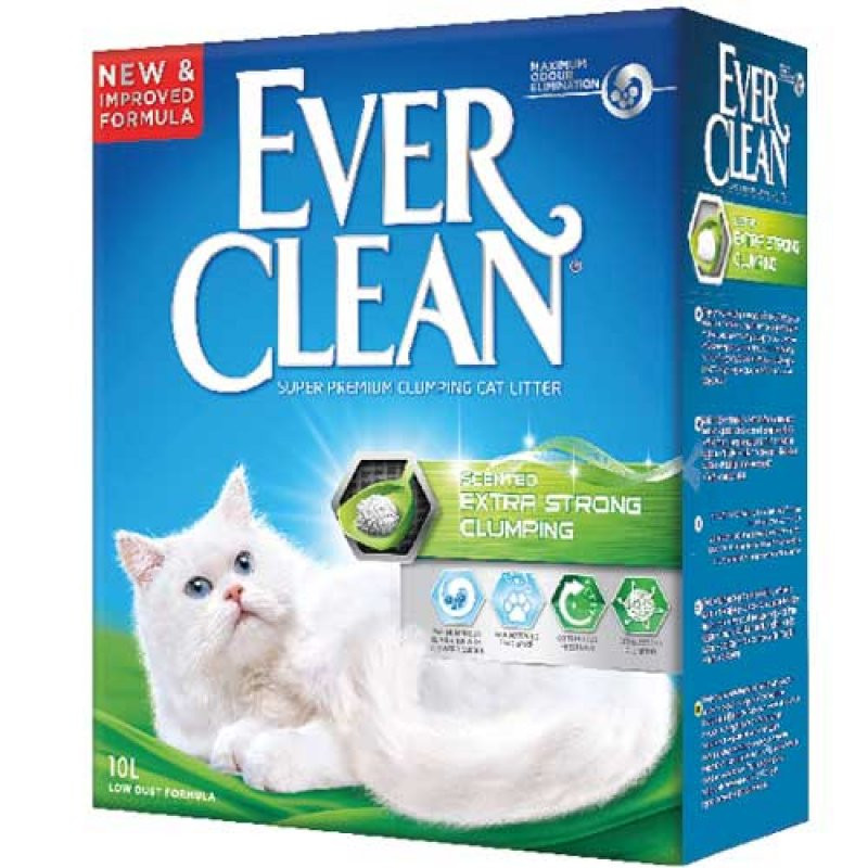 Ever Clean Extra Strong Clumping Комкующийся бентонитовый наполнитель Екстра Сила с ароматом свежести
