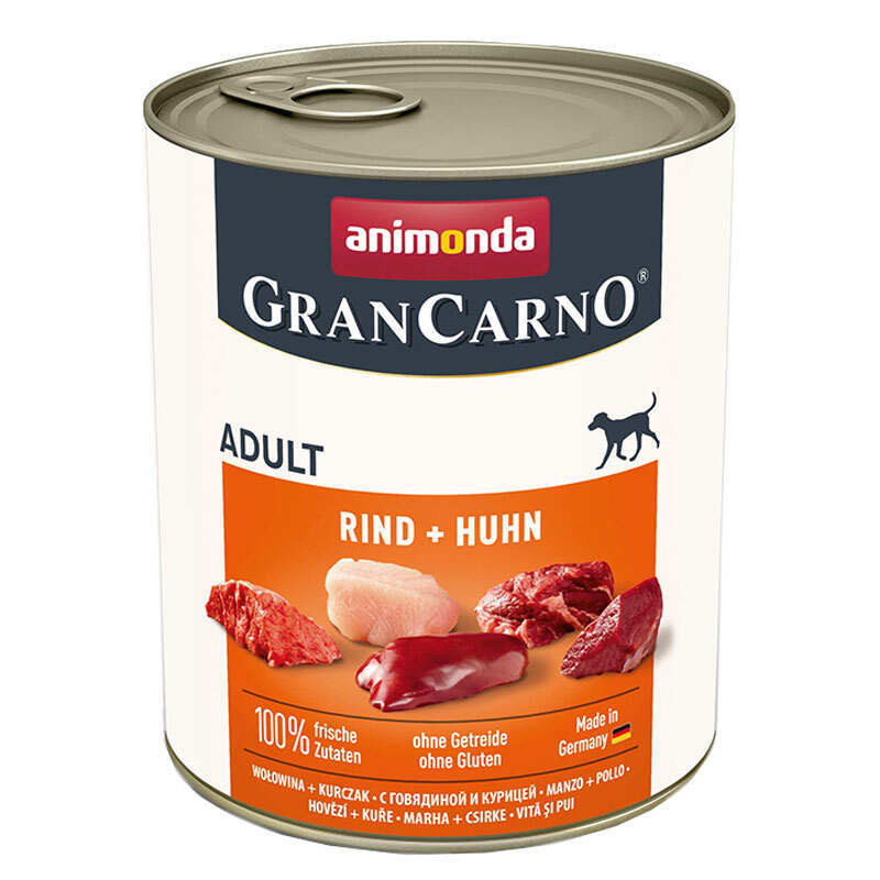 Animonda GranCarno Adult Beef+Chicken Консервы для собак с говядиной и курицей