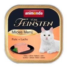 Animonda Vom Feinsten Adult Turkey+Salmon Консервы для котов с индейкой и лососем
