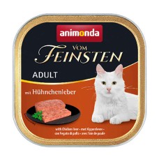 Animonda Vom Feinsten Adult with Chicken+liver Консервы для котов с куриной печенью