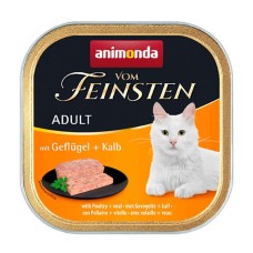 Animonda Vom Feinsten Adult with Poultry+Veal Консервы для котов с птицей и телятиной