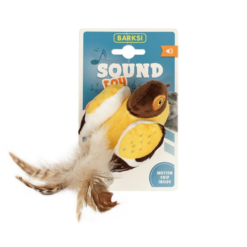 Barksi Sound Toy Сhip inside Игрушка для кошек птичка