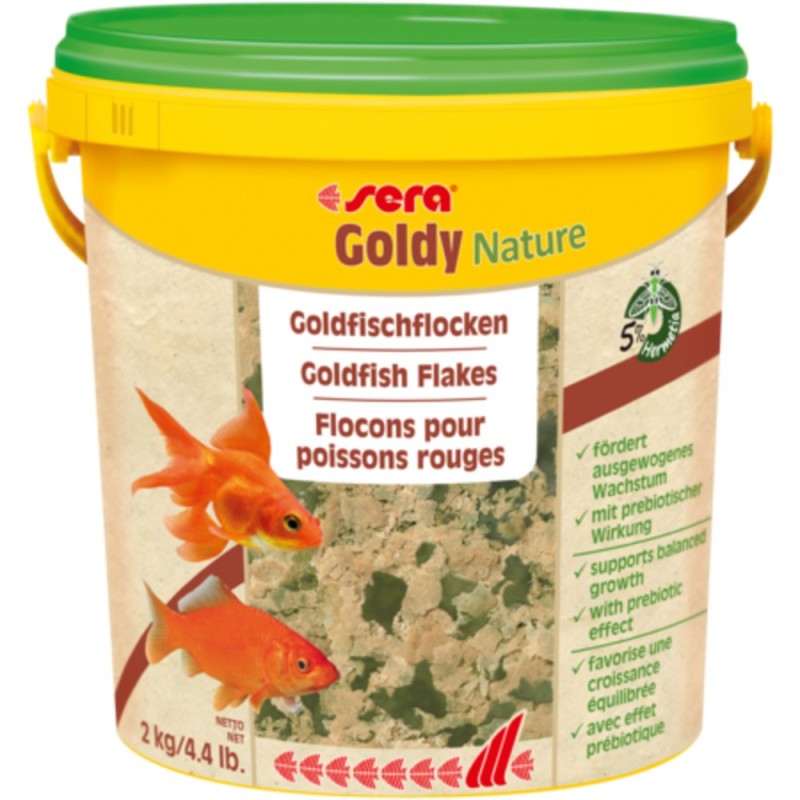 Sera Goldy Nature Корм для золотих рибок у пластівцях