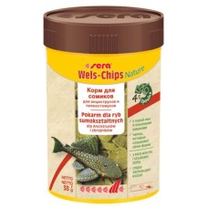 Sera Wels Chips Nature Корм в виде чипсов для сомиков