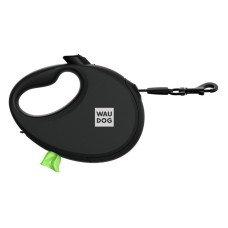 Collar WAUDOG R-leash Поводок-рулетка для собак с контейнером для пакетов черная