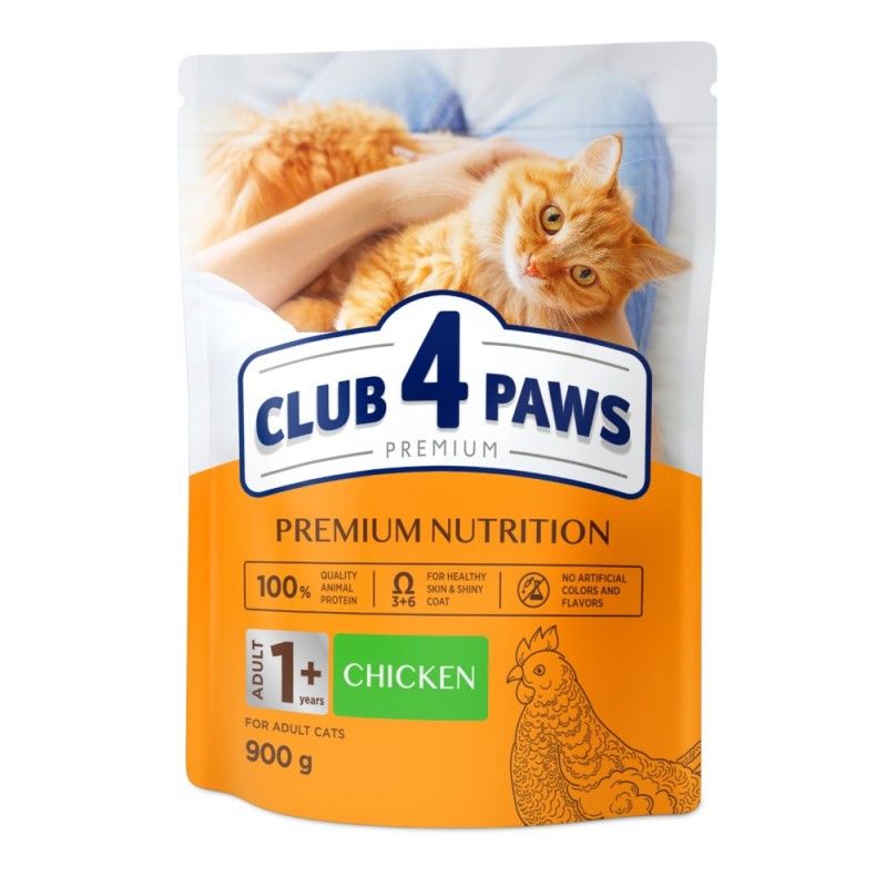Club 4 Paws Premium Adult Chicken Сухий корм для дорослих кішок з куркою