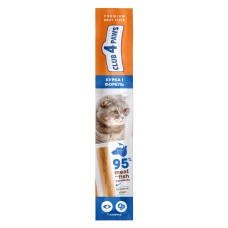 Club 4 Paws Premium Meat Stick Мясная палочка для взрослых кошек с курицей и форелью 