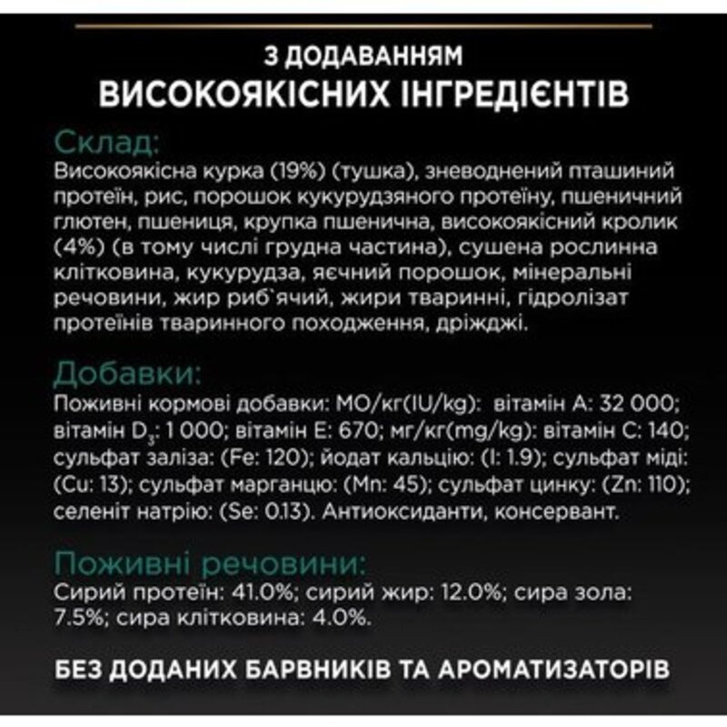 Pro Plan Adult Sterilised Renal Plus Rabbit Сухой корм для стерилизованных кошек с кроликом
