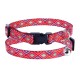 Bronzedog Urban Ошейник для кошек гуцульский нейлоновый с пластиковой пряжкой красный