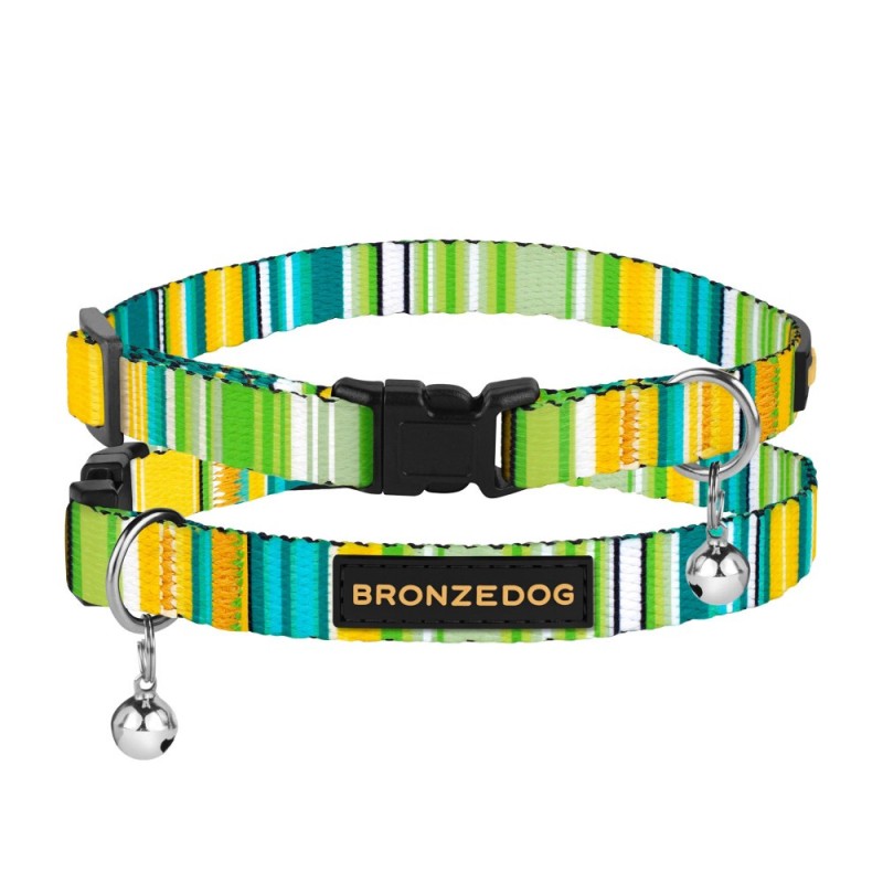 Bronzedog Urban West Ошейник для кошек нейлоновый с пластиковой пряжкой