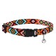 Bronzedog Urban Ошейник для кошек с пластиковой застежкой и колокольчиком гуцульский