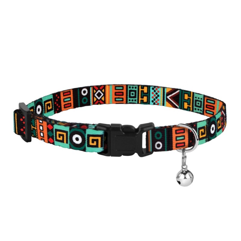 Bronzedog Urban Ошейник для кошек с пластиковой застежкой этнический