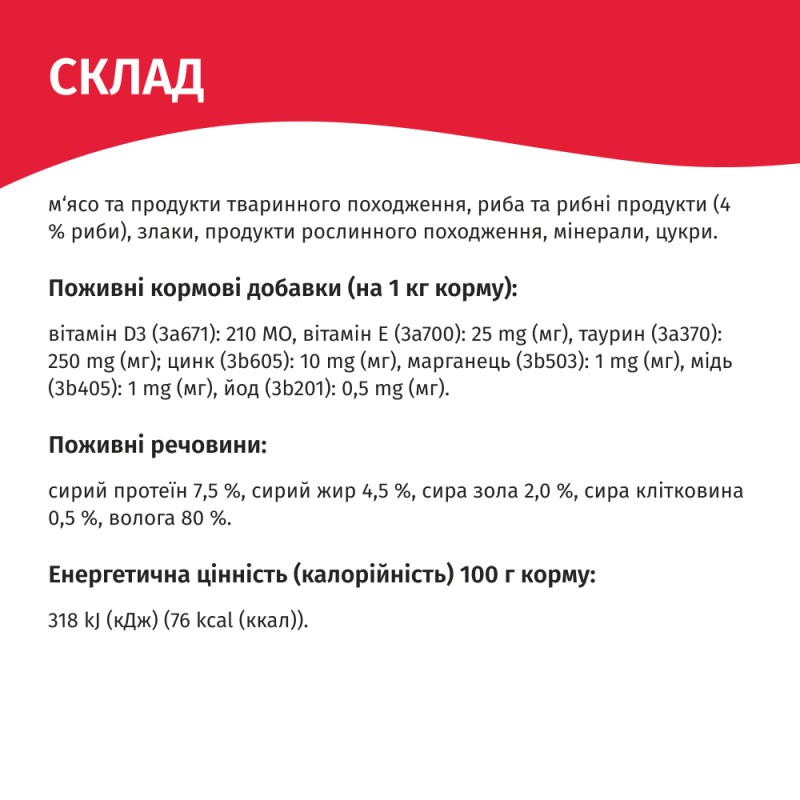 Мяу Консерви для дорослих кішок з рибою у соусі