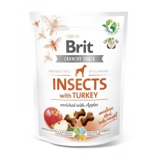 Brit Care Dog Crunchy Cracker Insects with Turkey Ласощі для дорослих собак з комахами та індичкою