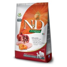 Farmina N&D Grain Free Pumpkin Chicken & Pomegranate Adult Medium & Maxi Сухой корм для собак средних и крупных пород с курицей и гранатом