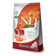 Farmina N&D Grain Free Pumpkin Chicken & Pomegranate Puppy Medium & Maxi Сухой корм для щенков средних и крупных пород с курицей и гранатом