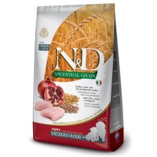 Farmina N&D Low Grain Chicken & Pomegranate Puppy Medium & Maxi Сухой корм для щенков средних и крупных пород с курицей и гранатом