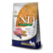 Farmina N&D Low Grain Lamb & Blueberry Adult Mini Сухой корм для собак мелких пород с ягненком и черникой