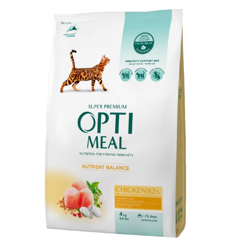 Optimeal Cat Adult Chicken Сухой корм для взрослых кошек с курицей