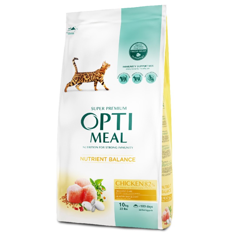Optimeal Cat Adult Chicken Сухой корм для взрослых кошек с курицей