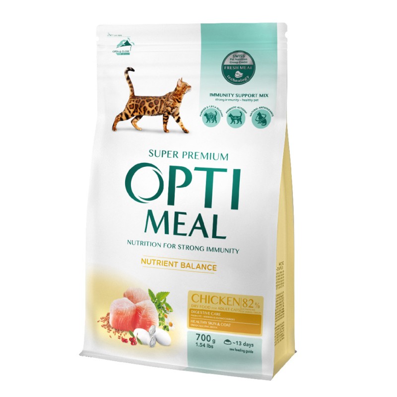 Optimeal Cat Adult Chicken Сухой корм для взрослых кошек с курицей
