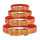 Bronzedog Classic Ошейник для собак волна красный