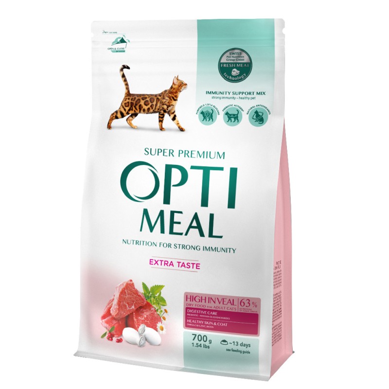 Optimeal Cat Adult High in Veal Сухой корм для взрослых кошек с телятиной