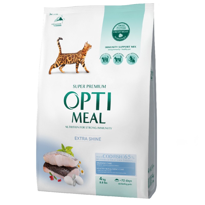 Optimeal Cat Adult Cod Fish Сухой корм для взрослых кошек с треской