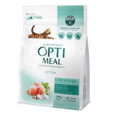 Optimeal Cat Kittens Сухой корм для котят с курицей