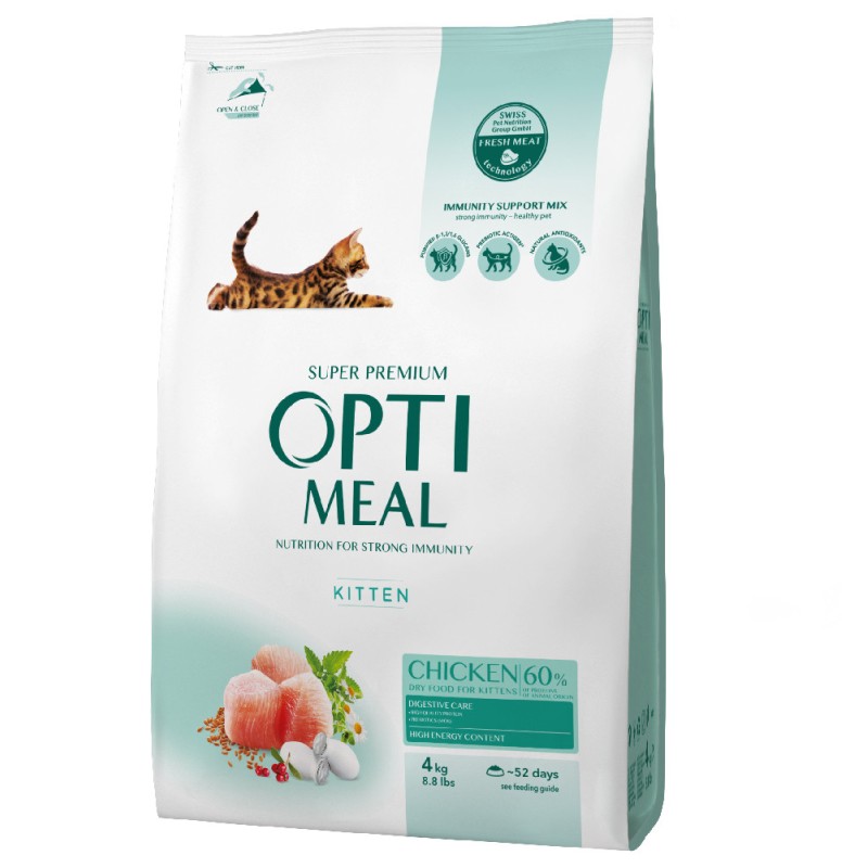 Optimeal Cat Kittens Сухой корм для котят с курицей