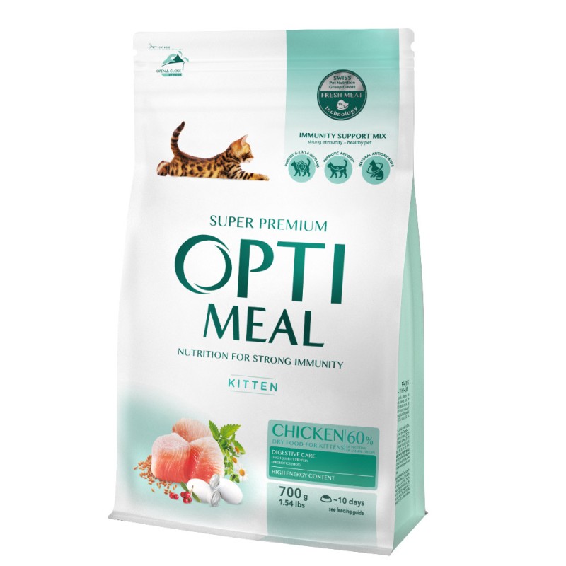 Optimeal Cat Kittens Сухой корм для котят с курицей