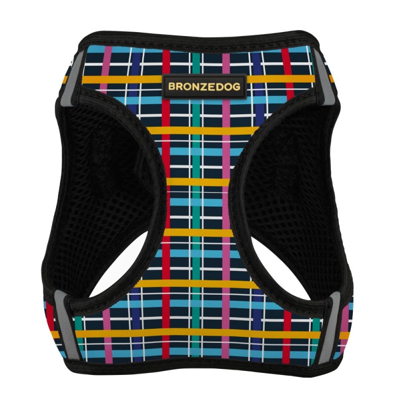 Bronzedog Sport Vest Шлея для собак клеточка