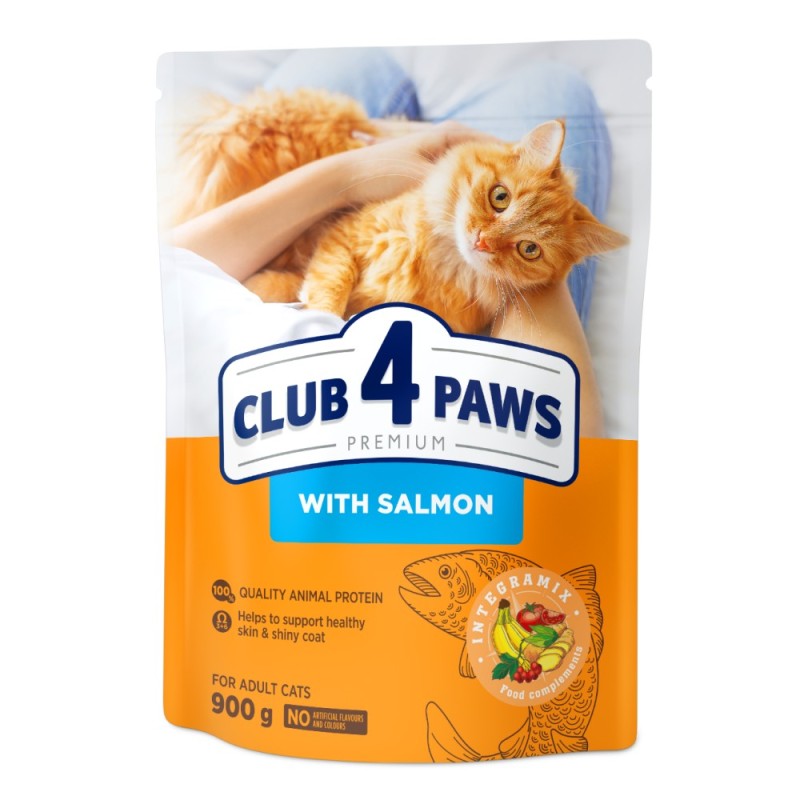 Club 4 Paws Premium Adult Salmon Сухий корм для дорослих кішок з лососем
