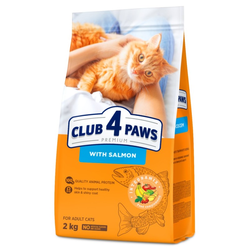 Club 4 Paws Premium Adult Salmon Сухий корм для дорослих кішок з лососем