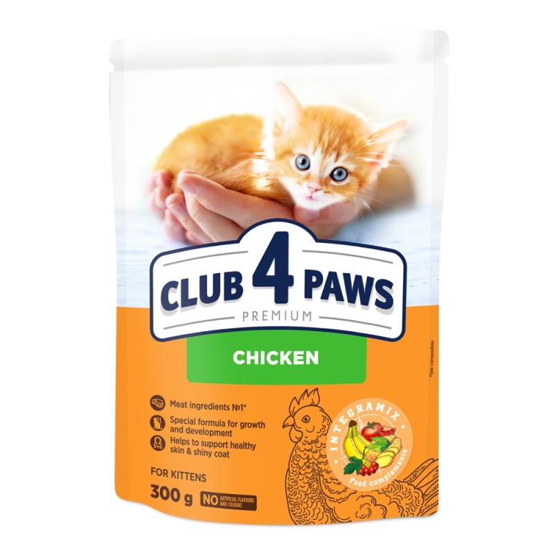 Club 4 Paws Premium Kitten Сухий корм для кошенят з куркою