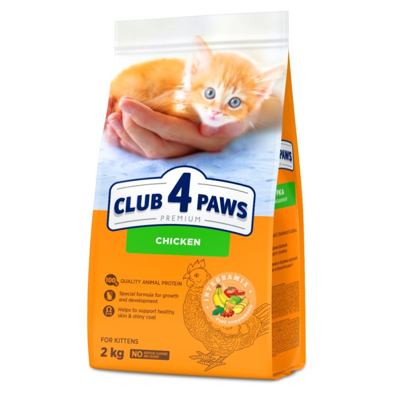 Club 4 Paws Premium Kitten Сухий корм для кошенят з куркою