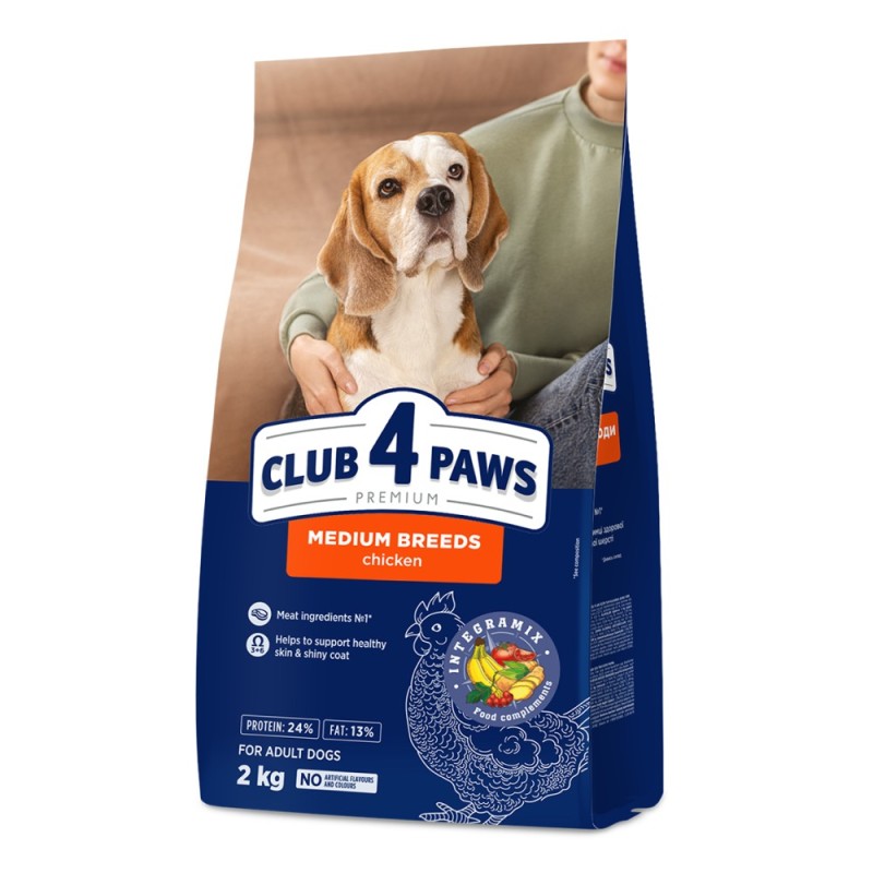 Club 4 Paws Premium Adult Medium Breeds Сухий корм для дорослих собак середніх порід