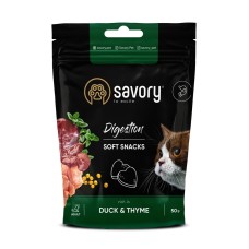 Savory Cats Snacks Soft Digestion with Duck and Thyme Мягкие лакомства для кошек с уткой и тимьяном